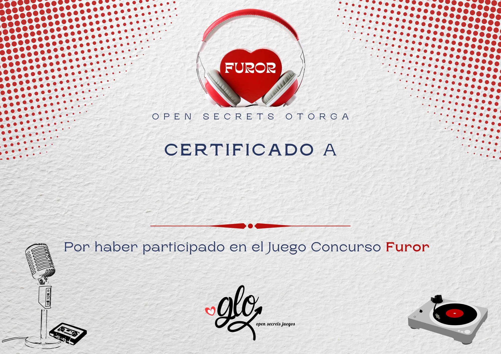 diploma concurso Furor
